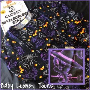 Scrub Jacket 🎃Baby Looney Tunes Halloween👻